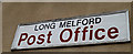 TL8645 : Long Melford Post Office sign by Geographer