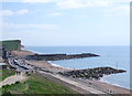 SY4590 : West Bay from West Cliff by Nigel Mykura
