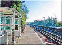 TQ4305 : Southease station, towards Newhaven by Ben Brooksbank