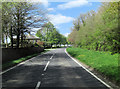 A417 passes the entrance to Buscot Park