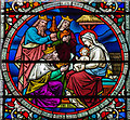 SK9771 : Detail, Stained glass window n.38, Lincoln Cathedral by J.Hannan-Briggs