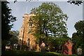 Church and flowering tree, Waltham