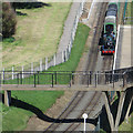 Footbridge over the miniature railway