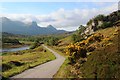 Estuary of the Kinloch River and the road to Tongue