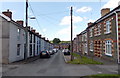 ST0381 : Contrasting sides of Lewis Street, Pontyclun by Jaggery