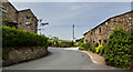 The road into and out of Barley from the North