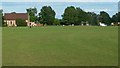 View across the recreation ground at Upper Hale