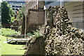 View of some fragments of the London Wall from Noble Street