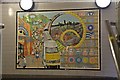 SJ8745 : Underpass artwork, Stoke-on-Trent railway station by El Pollock