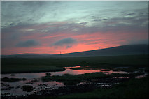 HP6312 : Sunset over Haroldswick pool by Mike Pennington