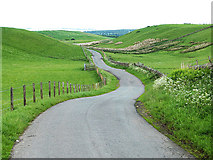 NT3155 : Winding road near Howburn by Oliver Dixon