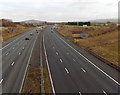 Bend to the NE on the M5 motorway near junction 12