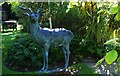 O2511 : Glenview Hotel (5) - sculpture of a stag, near Greystones, Co. Wicklow by P L Chadwick