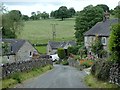 Village lane down towards the ford, Butterton