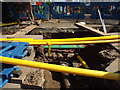 SP2965 : Gas main junction awaiting replacement, Mercia Way, 6 June by Robin Stott
