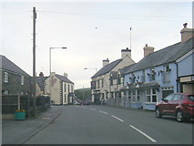 SH9365 : A544 in Llansannan village by Colin Pyle