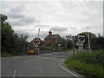 TF0984 : Lissingley level crossing by Steve  Fareham