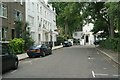 View up Hereford Square