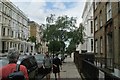 View up Nevern Road to W Cromwell Road