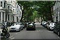 View down Marloes Road to Cromwell Road