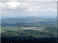 The Co Down town of Castlewellan from the summit of Slieve Donard