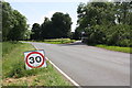 Temporary speed limit on B4100 at layby