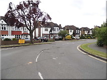 TQ2263 : Briarwood Road becoming Kenilworth Road by David Howard