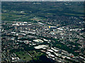 Ashton under Lyne from the air