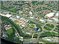 The Stockport Pyramid from the air