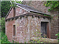NY4666 : Porch to the former chapel at Ullermire by Rose and Trev Clough