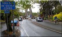 ST5672 : No 5p coins accepted at the Clifton Suspension Bridge toll, Leigh Woods by Jaggery