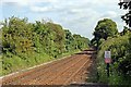 The line from Wrexham, Caergwrle railway station