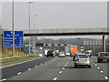 Southbound M6, Footbridge near Fulwood