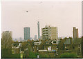 View across Central London from Highgate, 1994