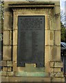 Wordsley War Memorial (2) - plaque, High Street, Wordsley, Stourbridge