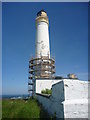 NT7277 : Coastal East Lothian : Scaffolding On Barns Ness Lighthouse by Richard West