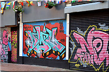 J3374 : Graffiti, Lower Garfield Street, Belfast - June 2014(2) by Albert Bridge