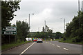 A635 approaching roundabout at Goldthorpe