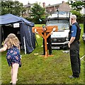 SJ9593 : Police in the firing line at Gee Cross Fete 2014 by Gerald England