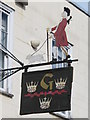 Sign for The George, High Street, CO1