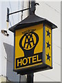 Old AA sign on The George, High Street, CO1