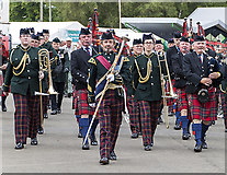 NT1472 : Pipe band at the Royal Highland Show by William Starkey