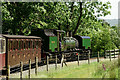SH5456 : Welsh Highland Railway Train at Betws Garmon by Peter Trimming