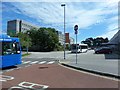 SW7945 : Royal Cornwall Hospital by bus stop by John Firth