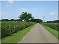 Minor road towards Woolsthorpe Bridge