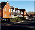 Church Road houses near the corner of Millstream Gardens, Eardisley 