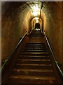 SX9371 : Steep triple flight of steps in The Ness  tunnel by Derek Voller