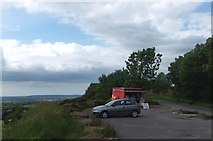 ST4716 : Car park and food van in Hamdon Hill Country Park by David Smith