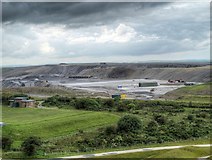 NZ2377 : Opencast Mine Workings Viewed from Northumberlandia by David Dixon