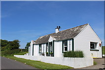 NX0959 : Cottage between Loch Magillie & Soulseat Loch by Leslie Barrie